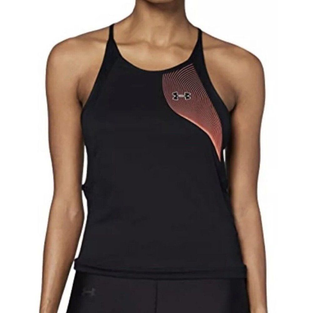 NEW-WOMEN'S UNDER ARMOUR QUALIFER ISO-CHILL TANK, Black, S, #1353466  $45.00